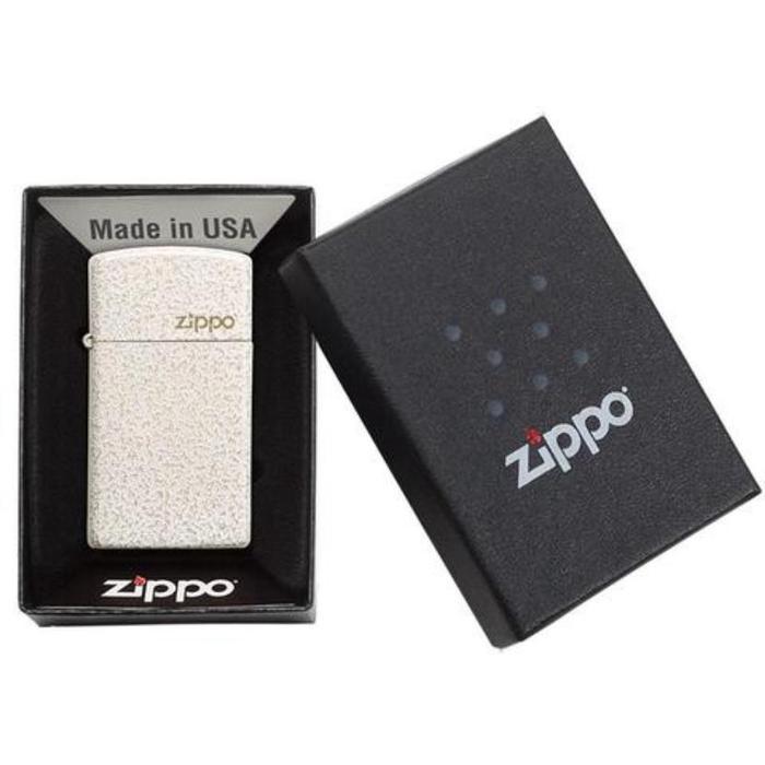 Zippo Slim Mercury Glass Zippo Logo 49265ZL