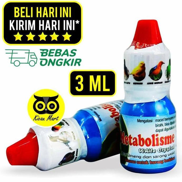 Kicaudor- Vitamin Obat Penggacor Burung Metabolisme White Crstl Bird Plus