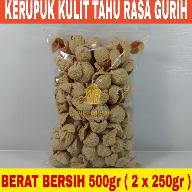 Hijaudaun- Keripik / Tahu Bulat / Kulit Tahu Bulat Camilan Kiloan 500 Gr / Pedas Asin Daun Jeruk / K