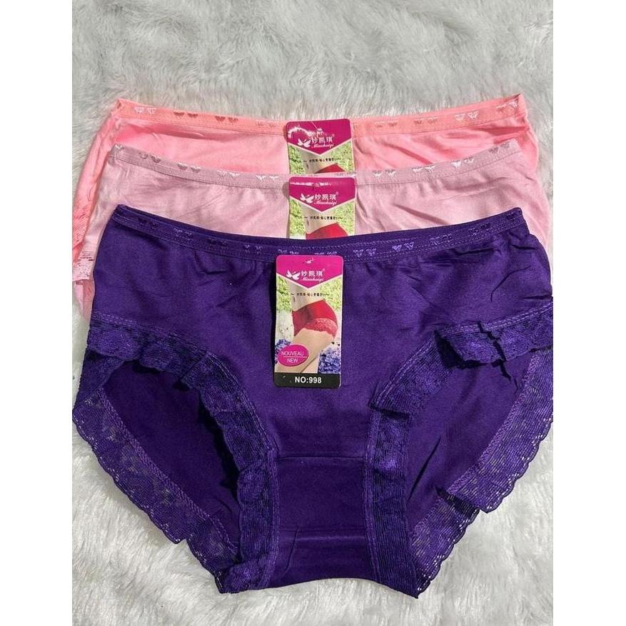 Nyaman- Termurah 3Ppc,6Pcs Celana Dalam Wanita Dewasa Katun Terlaris-Dalaman Wanita Kekinian Dewasa 