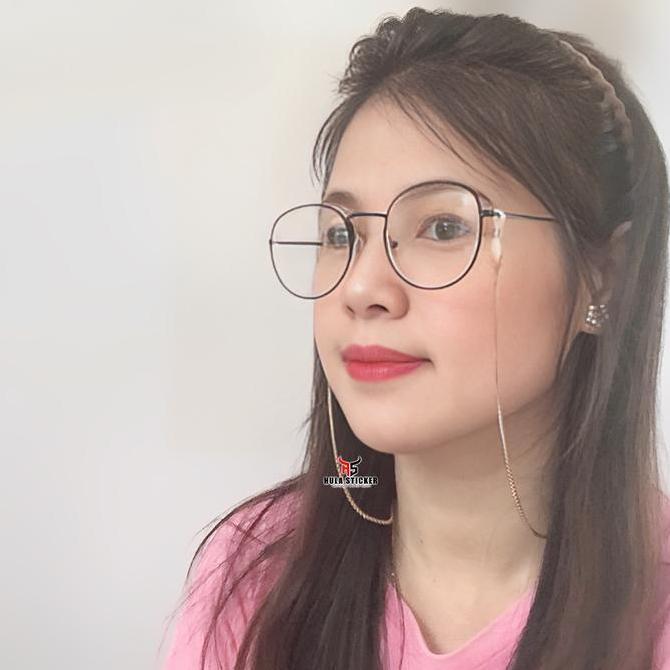 Womenacc- Rantai Kacamata Titanium Stainless Anti Karat Pria Wanita Fashion
