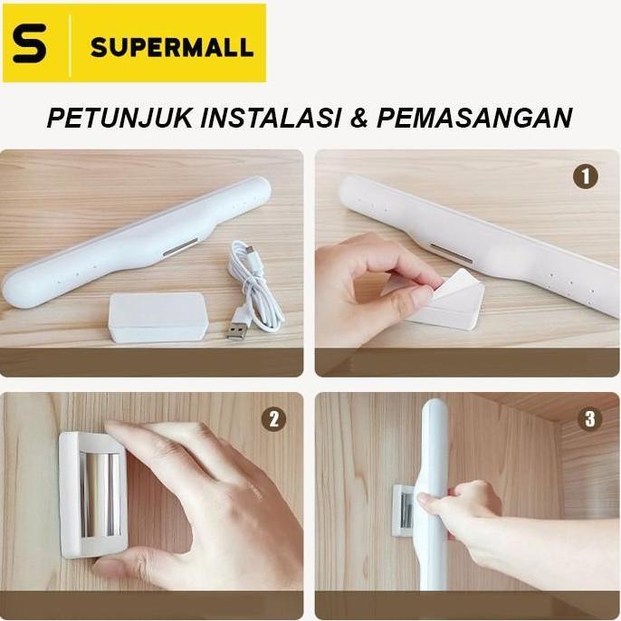 Gamex- Magnetic Led Lamp - Lampu Meja Komputer / Lampu Baca / Lampu Meja Rias