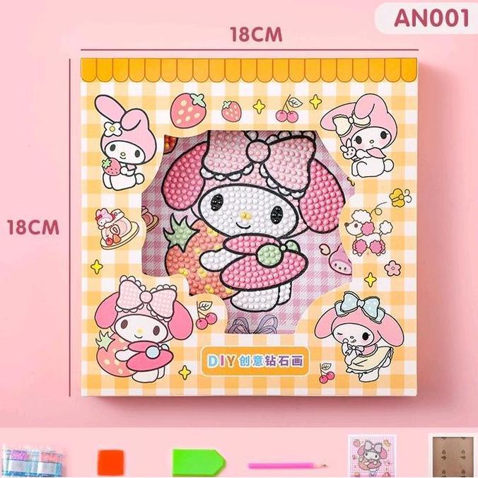 Diamond Painting KIT Sanrio / Bingkai Foto Sanrio DIY Diamond berlian bulat Sanrio