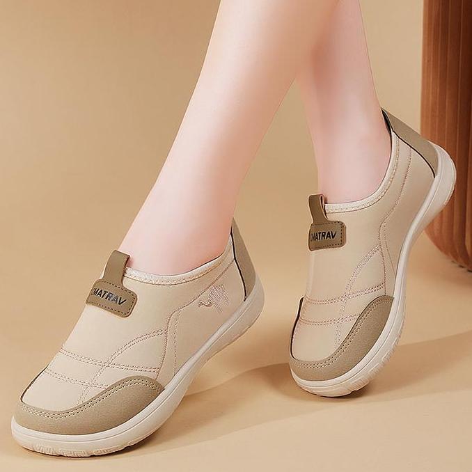 DISKON CMATRAV Sepatu sneakers slip-on wanita Sepatu datar wanita Sepatu loafers wanita DISKON