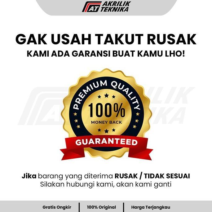 Wellply- Rak Brosur Akrilik A5 3 Susun Tebal 2Mm | Display Brosur Meja