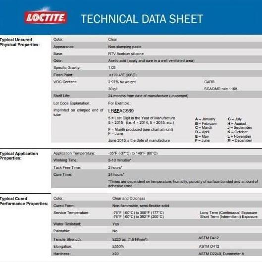 Promo Super Glue Loctite Clear Silicone Waterproof Sealent Usa