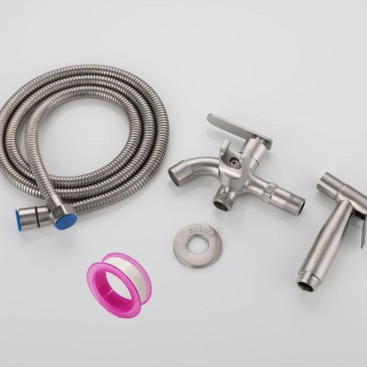 Jet Shower Closet Stainless/Kran Cabang Shower 2/Jet Washer Toilet/Bidet Toilet/Kran Closet Duduk