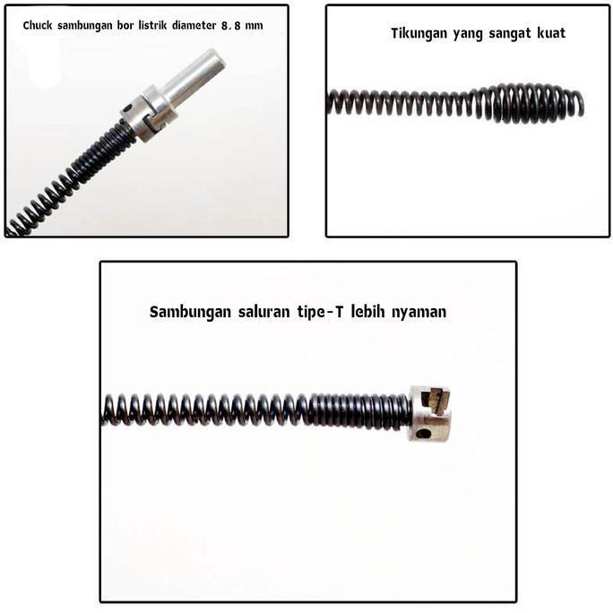 Sale Pipe Cleaner Kawat / Pembersih Saluran Pipa Mampet / Kawat Baja Pembersih Saluran Air Mampet