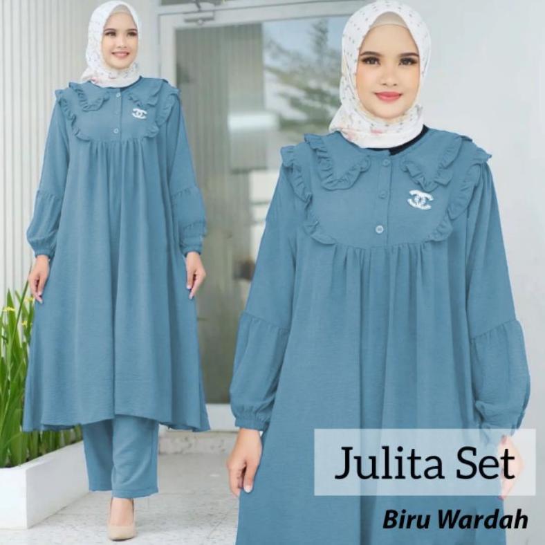 NEW DEALS Set Cel terlaris  JULITA SET CRINKLE AIR FLOW