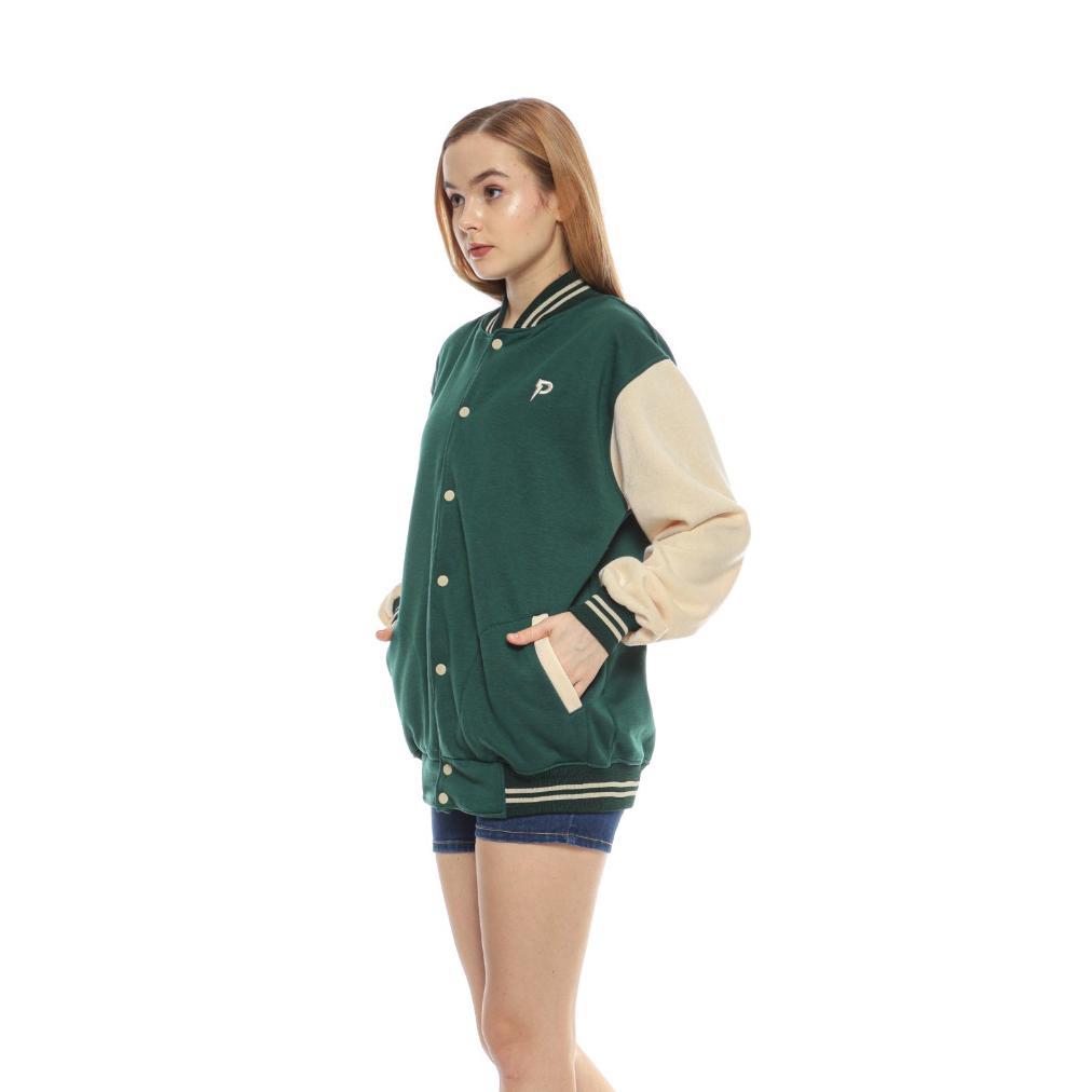 pengiriman cepat PLATINUM WORLD Jacket Varsity Polos Outerwear Varsity Jacket Baseball East Team Fle