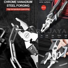 Sale Airaj Tang Potong Kombinasi Crimping Kupas Kabel 9" Multifungsi