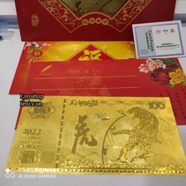 Prikiti- Angpao Emas Shio Harimau Tahun 2022 Amplop Imlek Cny - Lihat Video