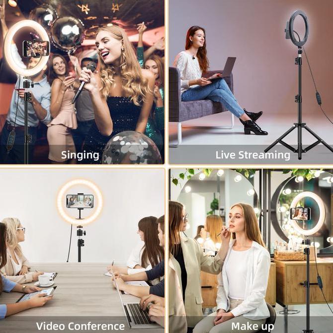 Yoi- Tripod Ring Light 2 Meter Besi Tripot Handphone Panjang Kuat Kokoh