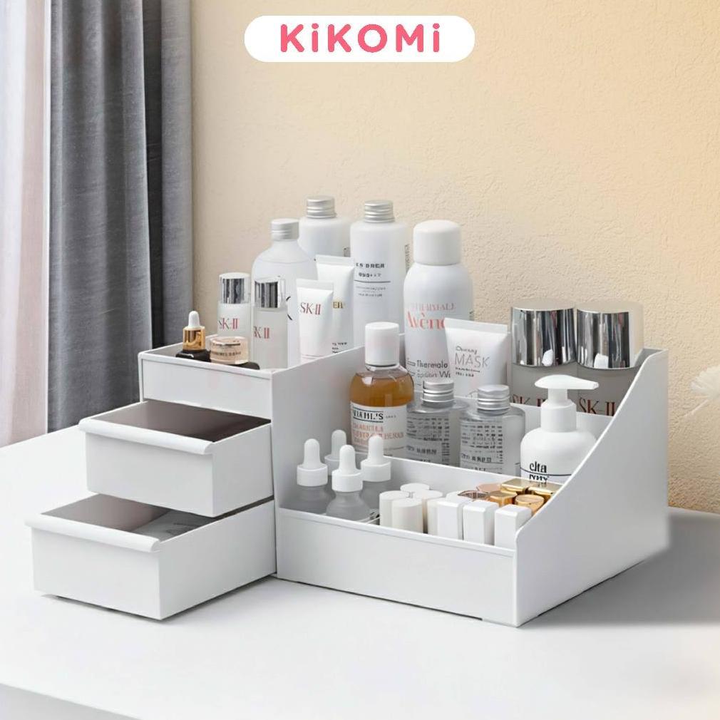 df-8 Rak Kosmetik Drawer Plastik Organizer Kotak Penyimpanan Make Up Skincare Minimalis & Elegan - K