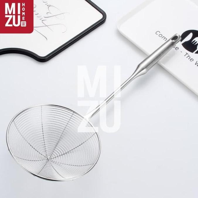 Wkcx- Mizu Uniageru Serokan Gorengan Tanpa Sambungan Tirisan Strainer Stainless