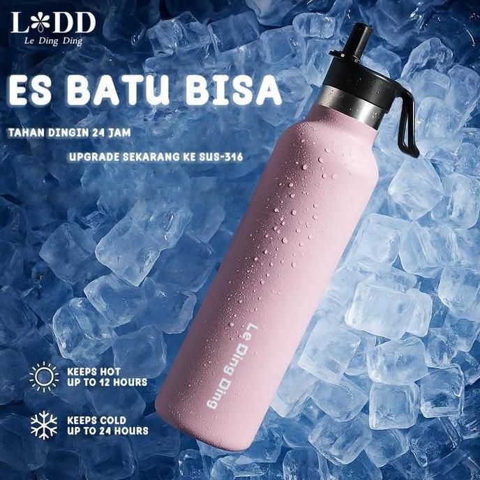 Ldd-Tumbler Stainless Botol Minum 1 Liter Quality Tumbler Tahan Panas Dingin 24 Jam Portable Tumbler