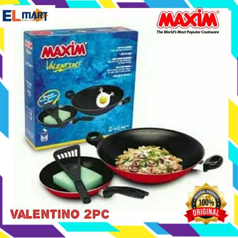 Maxim valentino 2pc set /wajan pan valentino set