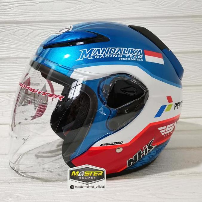 HELM NHK R6 MOTIF MANDALIKA SIRKUIT SPECIAL RACE EDITION