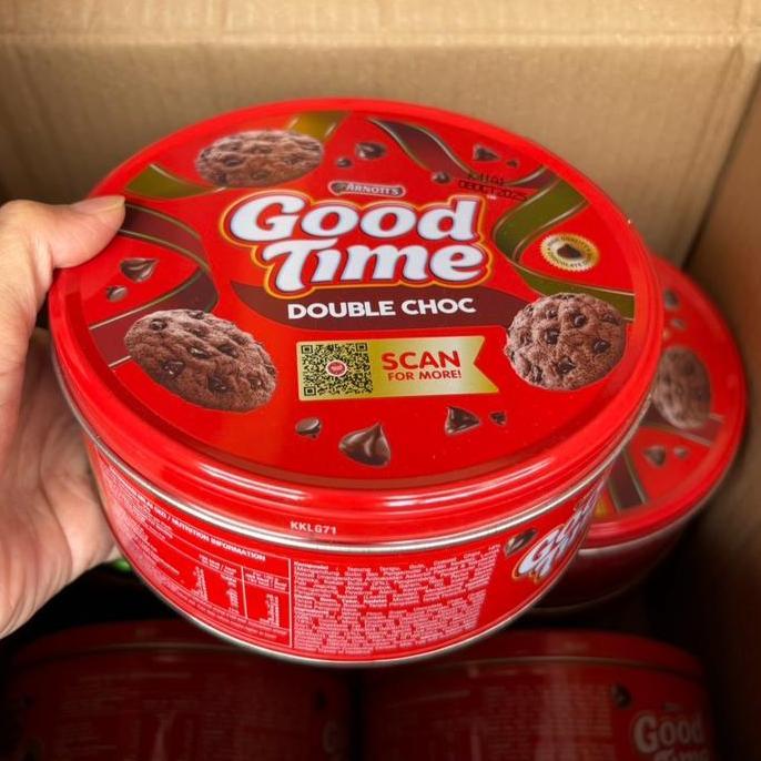 Agen Distributor Makanan Ringan Cemilan Snack Ultah Hampers Lebaran Biskuit Kaleng Kecil Good Time D