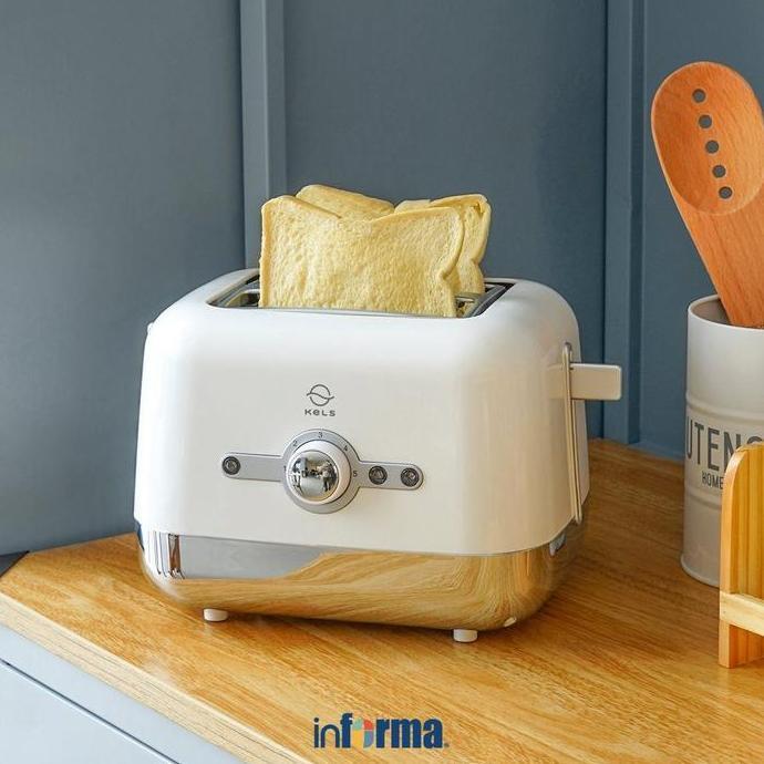 Informa Kels Harwin Toaster - Putih Pemanggang Roti Alat Panggang Pembakar Mesin Roti Perangkat Dapu