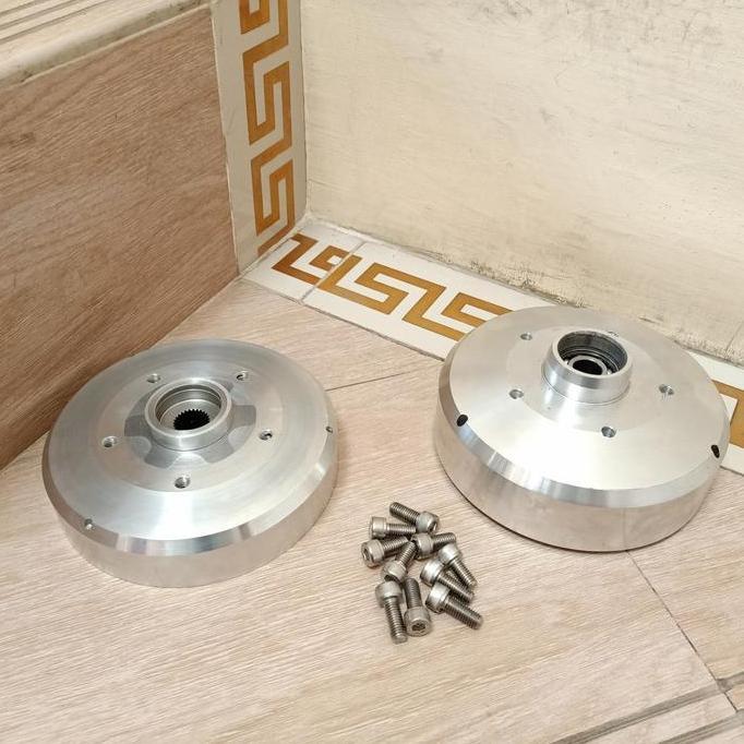 NEW adaptor tromol depan belakang vespa px series upgrade R 12 by gscooter