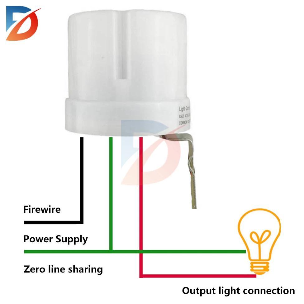 Photocell for Outdoor Light Auto On Off Photo Sensor Switch Dusk to Dawn Light Control for LED Stree