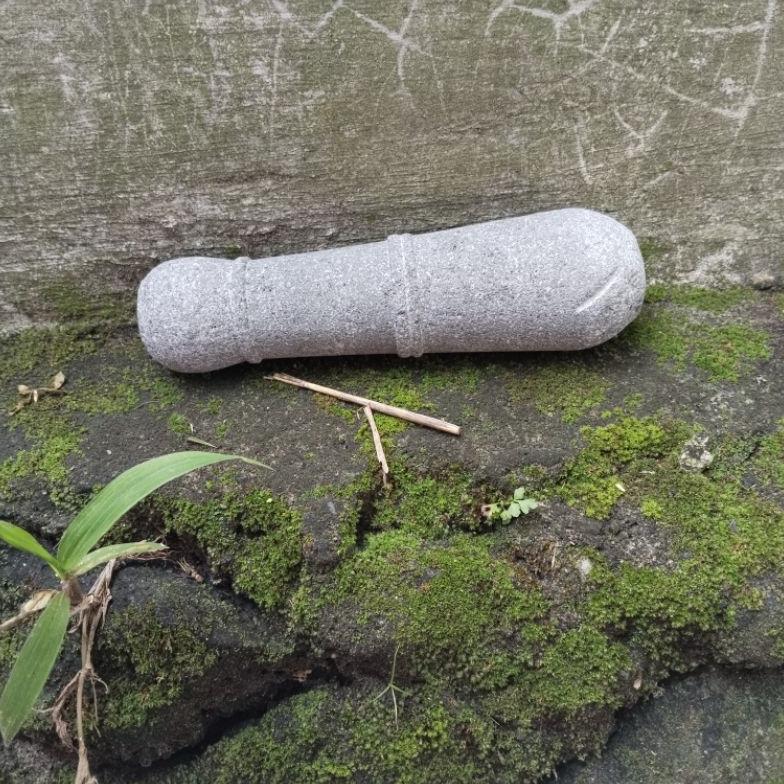 Alu Lesung Penumbuk Lumpang Batu Asli Besar Bigpromo