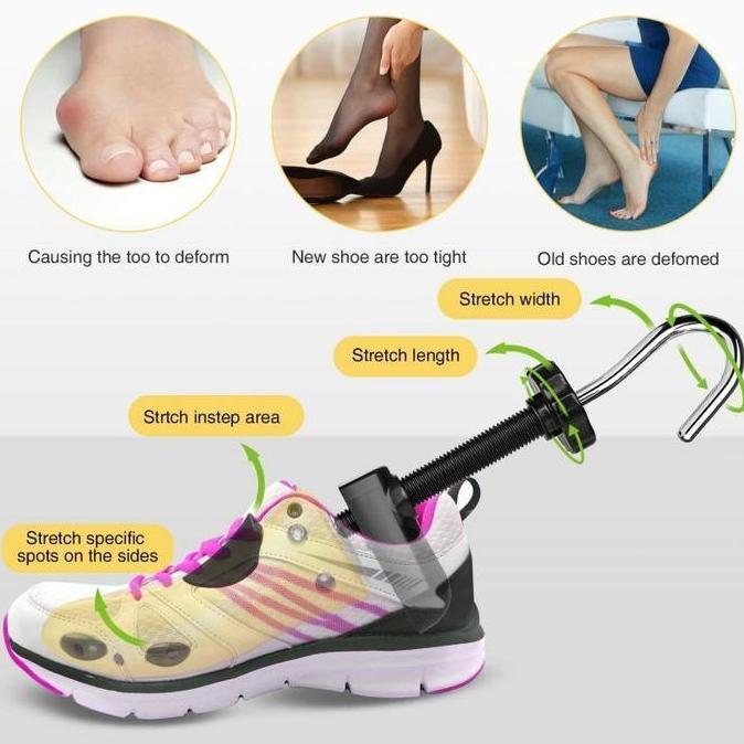 Shoes Stretcher Expander Shoe Bunion Pembesar Pelebar Ukuran Sepatu