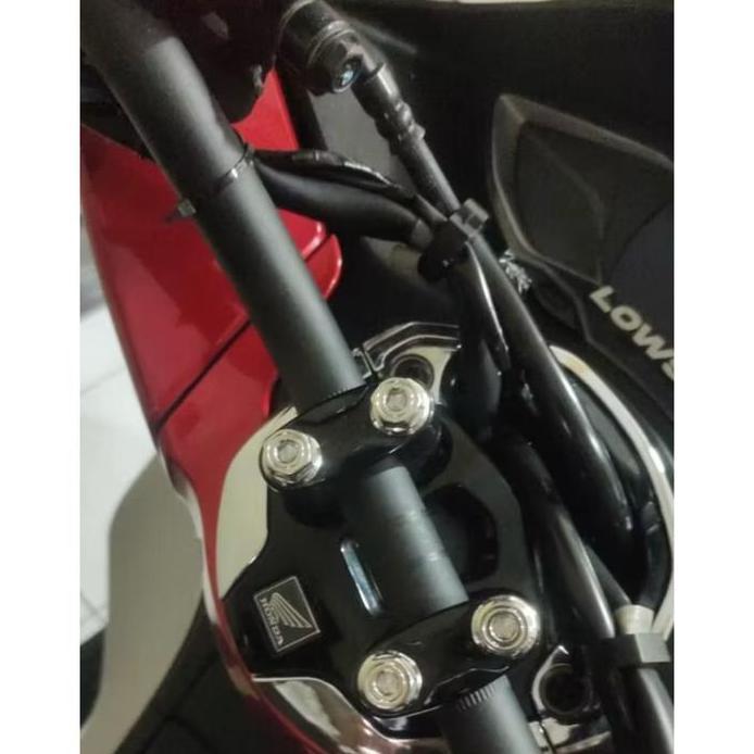 GARANSI (4PCS) BAUT PROBOLT STAINLESS BREKET KLEM STANG ADV PCX 150 PCX CBU PCX 160 MODEL 2KUNCI ORI