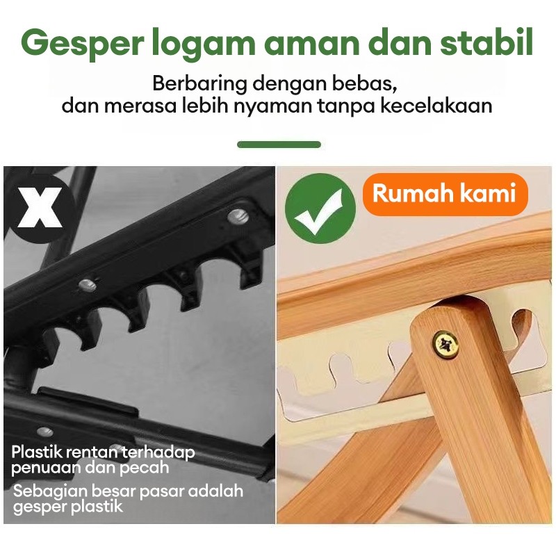 Kursi Goyang Kayu Kursi Lipat Kursi Santai Sofa Kursi Malas Kursi Ruang Tamu Kursi Tidur Multifungsi