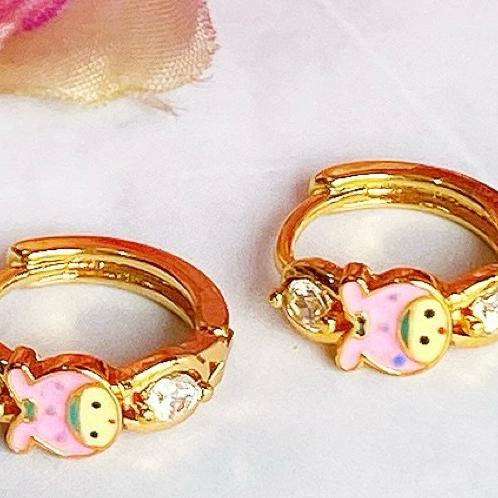 Anting Anak Strawberry Baby Lapis Emas