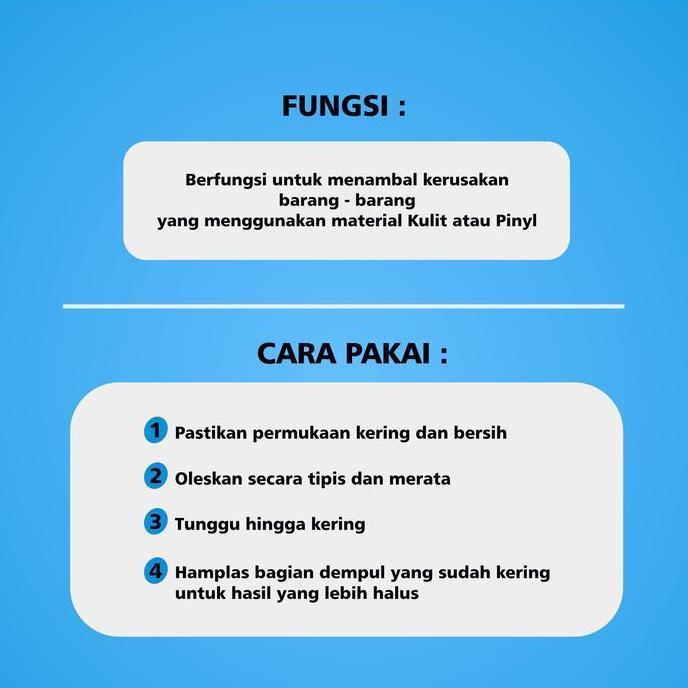 Leather Filler - Dempul Kulit - kenka Leather Filler