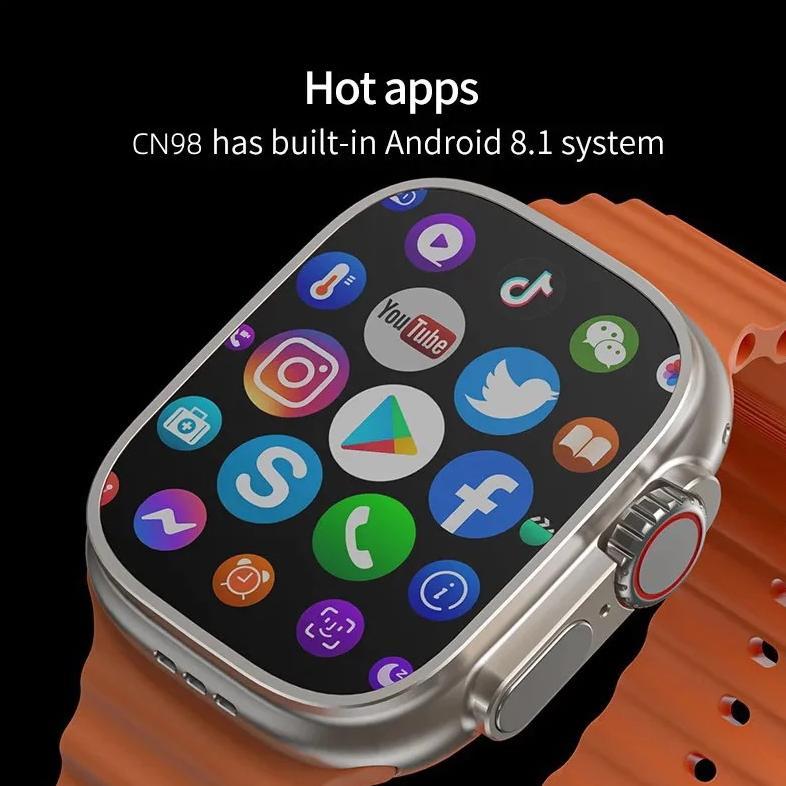 HOT [4G SIM CARD] LDS SMARTWATCH S9 ULTRA 4G & 5G | RAM 4 / 64GB | SIM CARD | BISA NONTON YOUTUBE | 