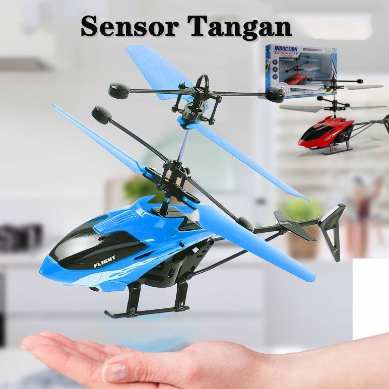 TERBARU Mainan Helikopter Remote Control dan Sensor Tangan USB Cas / Mainan Anak Pesawat Terbang RC