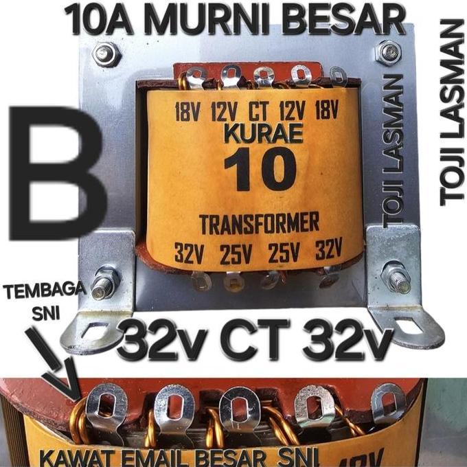 Grosir 10A 32V Travo Trafo Tembaga 10 A Ampere Ct Besar Murni 32V Ct 32V 32 V Transformator Simetris