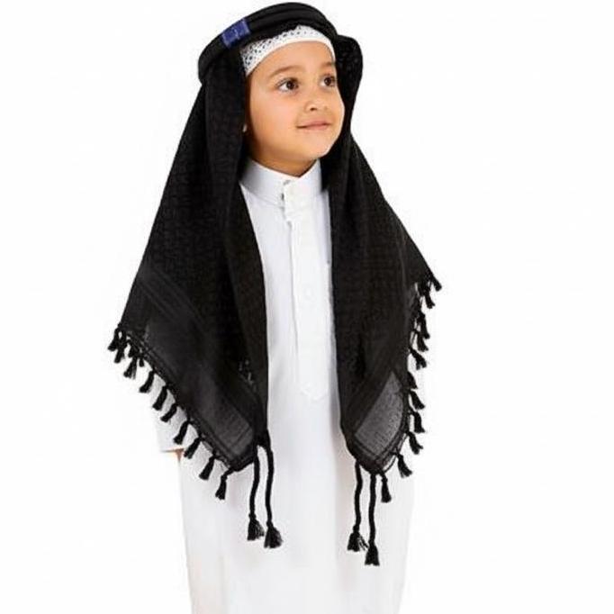 Sorban Arab Igal Arab Sorban Arab Igal Tali Peci Putih Dewasa dan anak Perlengkapan Haji Umroh Hiban