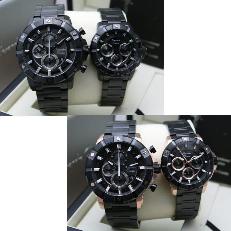 JAM TANGAN COUPLE ALEXANDRE CHRISTIE AC 6609 STAINLESS STEEL ORIGINAL GARANSI RESMI 1TAHUN