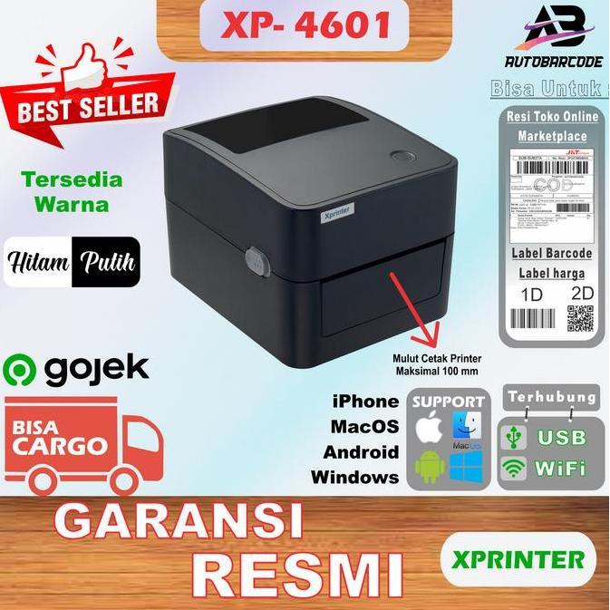 NEW PRINTER BARCODE THERMAL / LABEL PRINTER BLUETOOTH A6 XPRINTER XP 4601