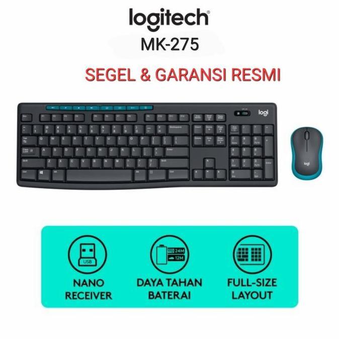 (HM) Logitech MK275 Wireless Keyboard Mouse Combo Logitech MK 275 Mouse