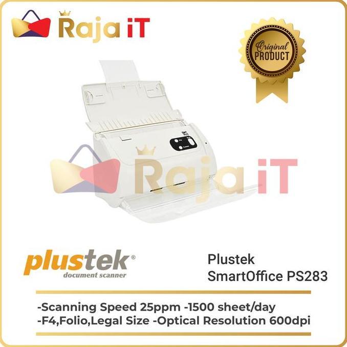 TERMURAH - PLUSTEK Scanner Smartoffice PS283 PS 283