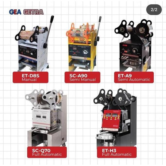 CUP SEALER GETRA ETD-8S /  CUP SEALER GETRA SC-A90 / CUP SEALER GETRA ET-A90 / CUP SEALER GETRA SC-Q