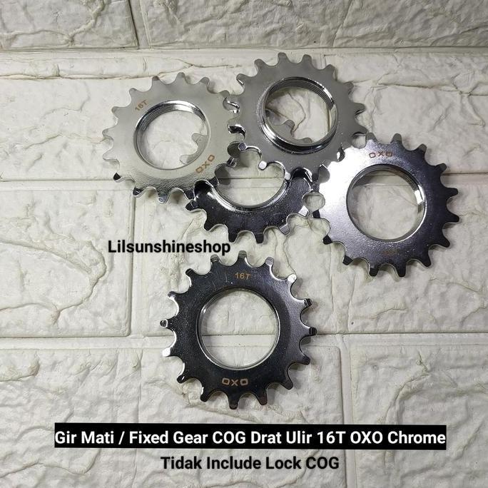 Gir Gear Cog Doltrap Torpedo Drat Ulir Sepeda FIXIE 12T 14T 16T 18T 20T 22T 24T Dan Pengunci Lock Fi