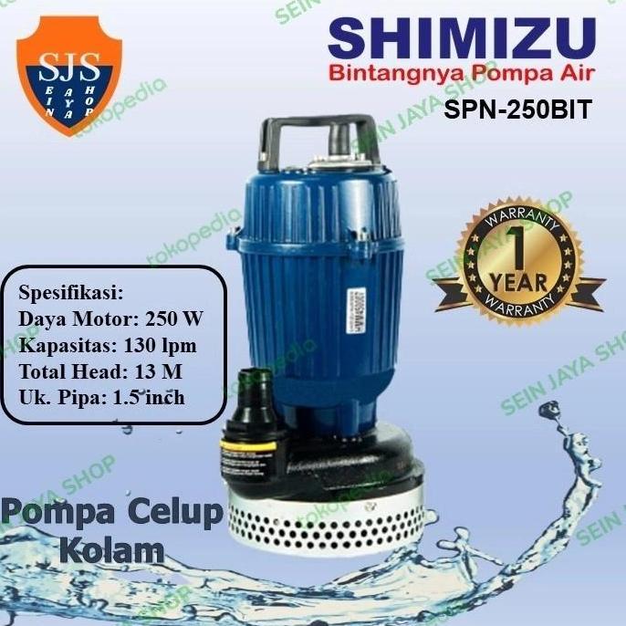 Pompa Celup/Kolam/Rendam/Ikan Shimizu Spn-250 Bit(250Watt & 13Meter) Restock