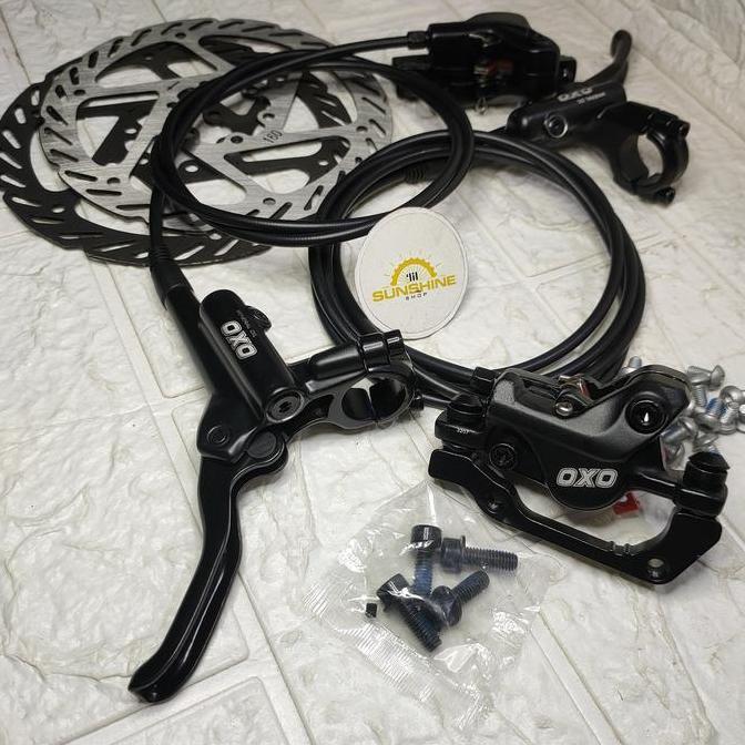Disc Brake Hydraulic Hidrolik OXO HD-M220 Rem Cakram Hidrolis Include Rotor 160mm Sepeda MTB Lipat R