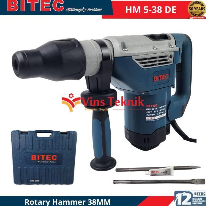 BITEC HM 5-38 DE Mesin Bor Beton Rotary Hammer 38mm 1850Watt SDS Max HM5-38
