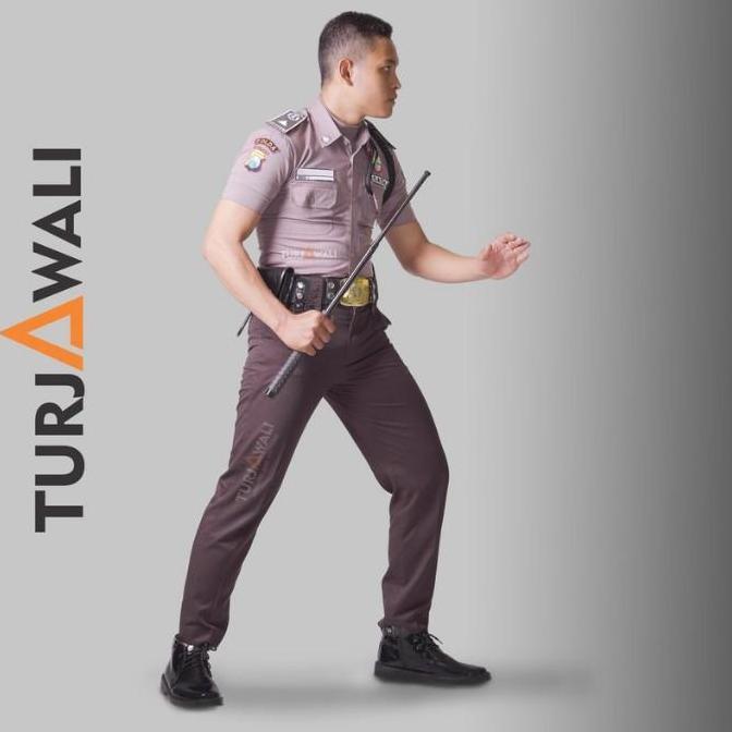 Celana Pdl Coklat Polisi Satpam Bahan America Drill