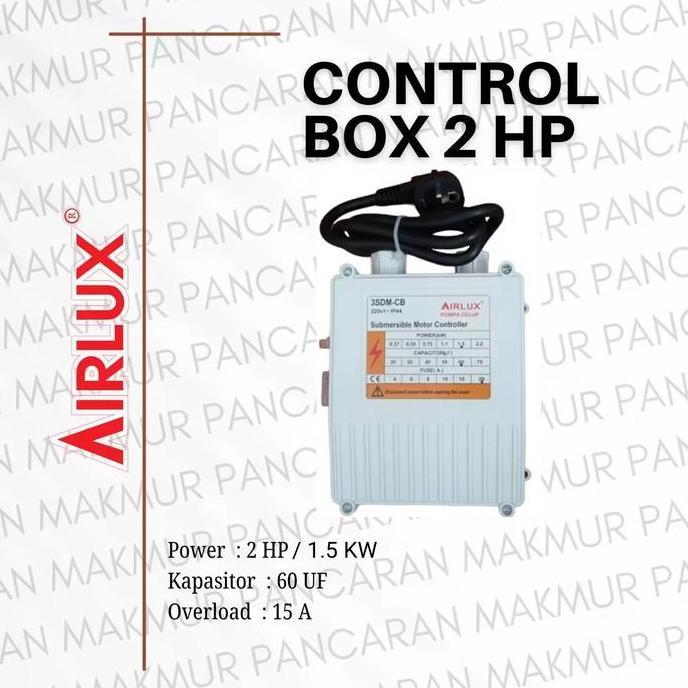 Kontrol Box Control Box Panel Pompa Satelit/Submersible Airlux 2 Hp Terbaik