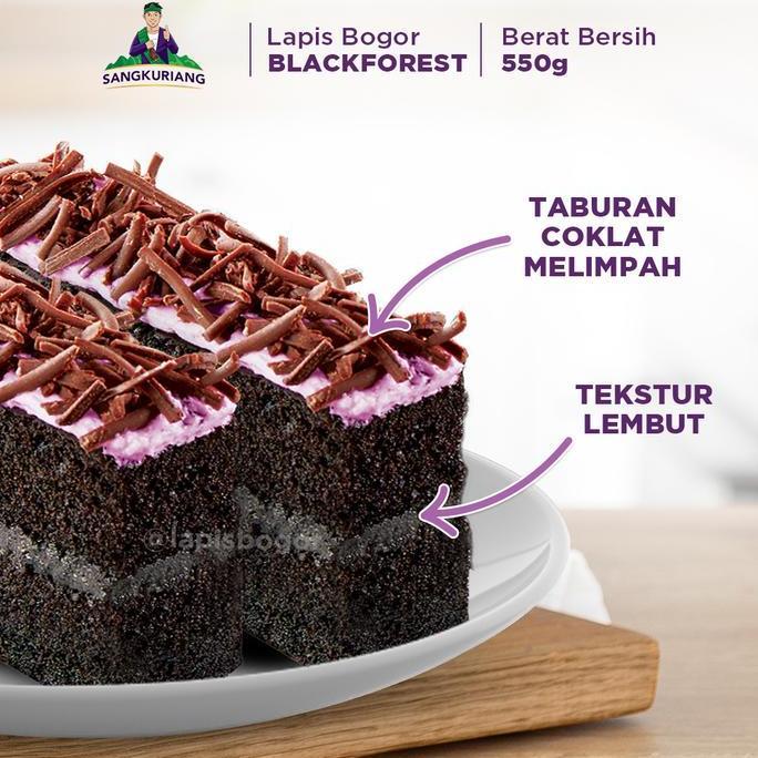 Keki- Lapis Bogor Sangkuriang Blackforest - Reguler Pack (550Gr)