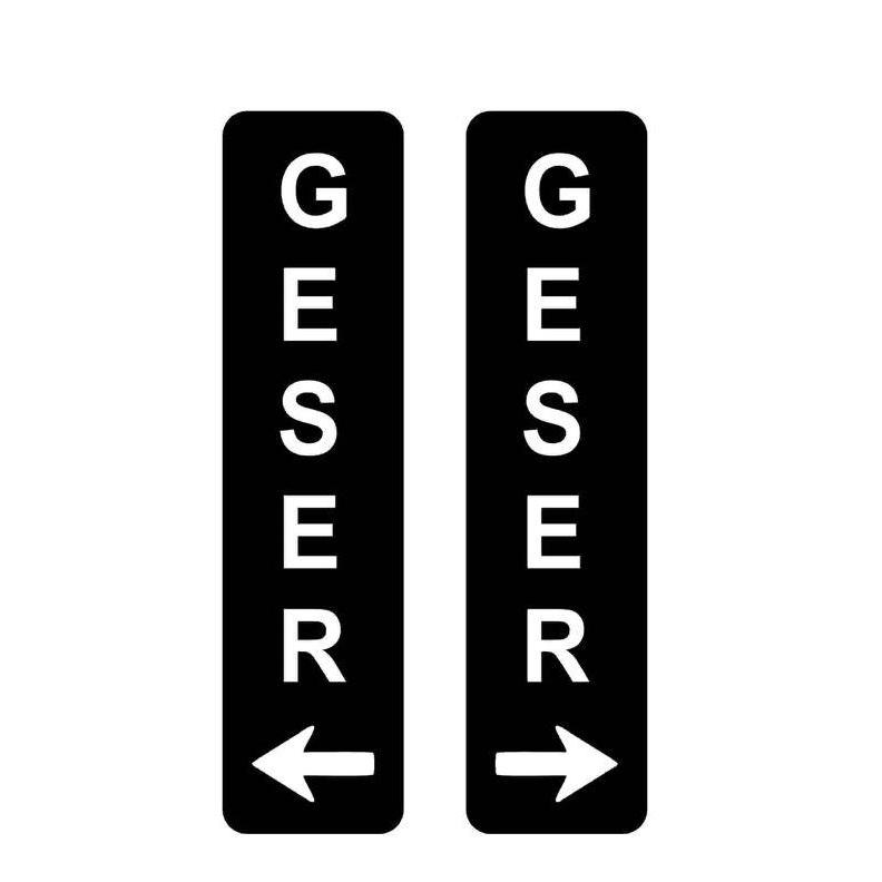 Geser |Slide | Sign Board Geser Slide | Sign Label Akrilik Tanda Geser