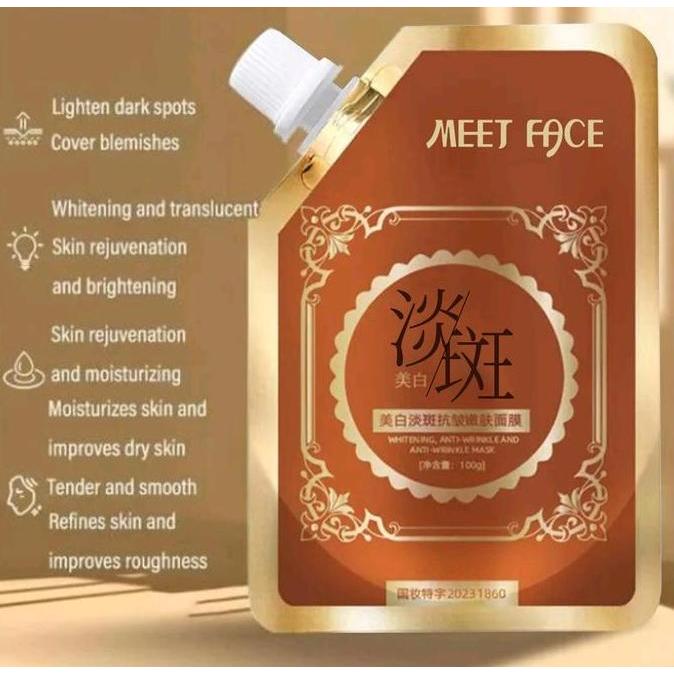 Feisumasuku- Meetface Masker Wajah Menghilangkan Bintik-Bintik Topeng Koyak Anti Penuaan & Kedut Kol